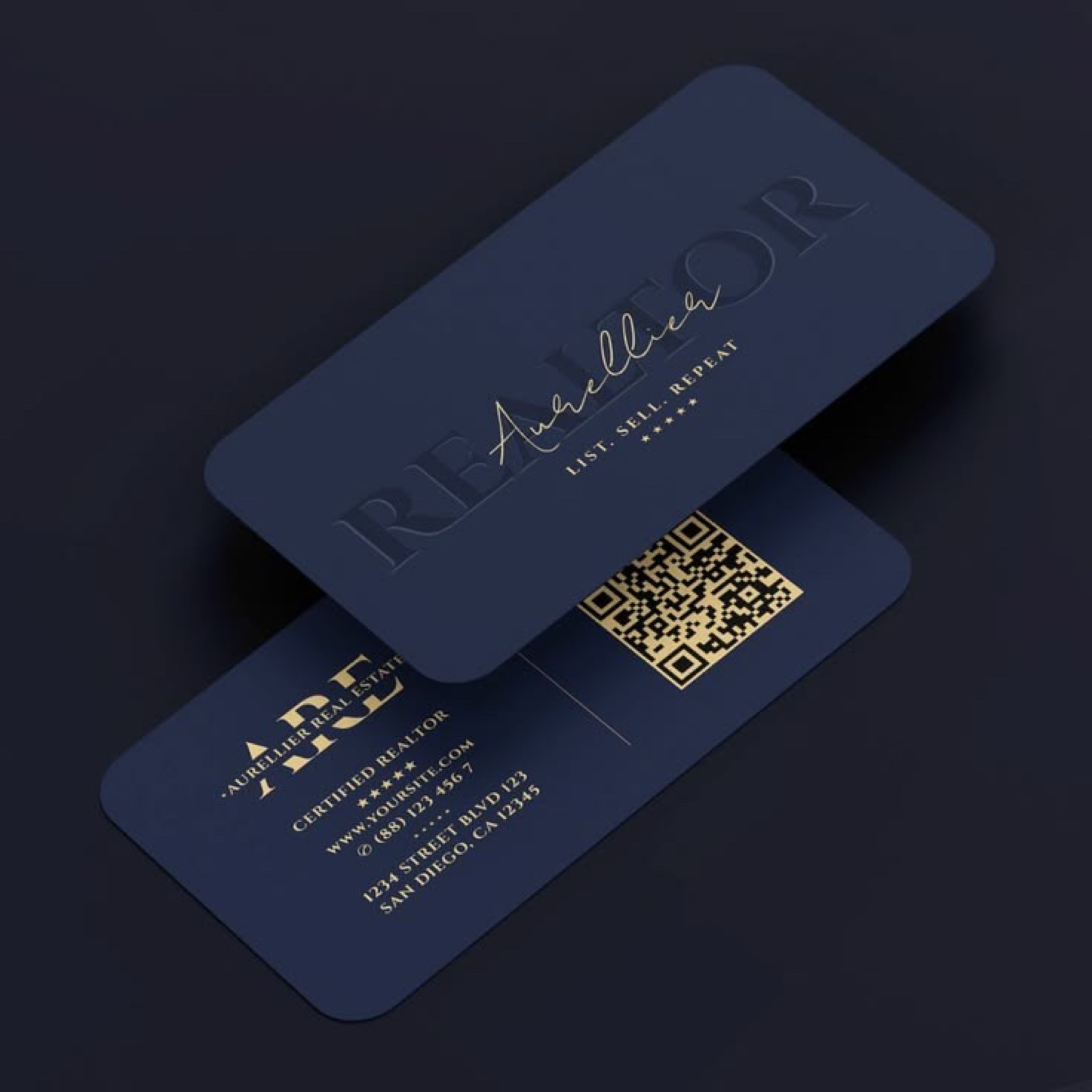 Premium business visiting card work by D'sent Designs